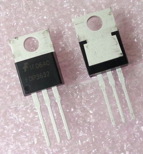50pcs Fairchild FDP3632 MOSFET N-Channel PowerTrench 100V 80A 9mOhm TO-220 -NEW-