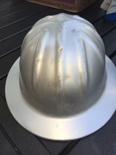 Full Brim McDonald Mine Safety Vintage Aluminum Metal Hard Hat Standard &#034;T&#034;