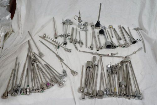 Lot of over 80 medical tools stryker wolf linvatec cannula tocar  !   sold as is for sale
