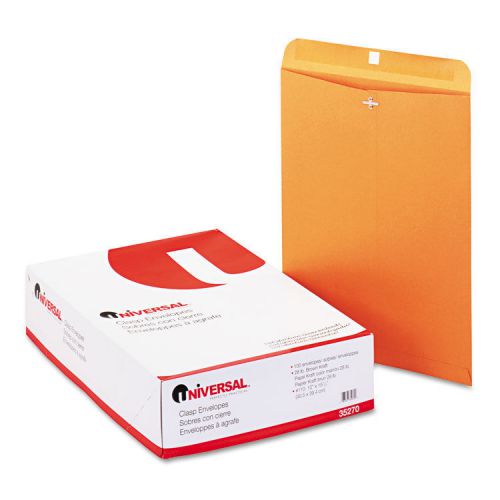 Universal Kraft Clasp Envelope Side Seam 28lb 12 X 15 1/2 Light Brown 100/box
