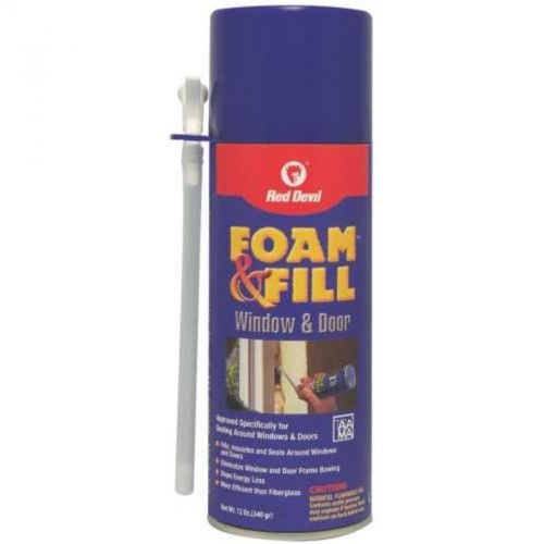 Foamandfill windowanddoor 12 oz red devil, inc. glues and adhesives 0914 for sale