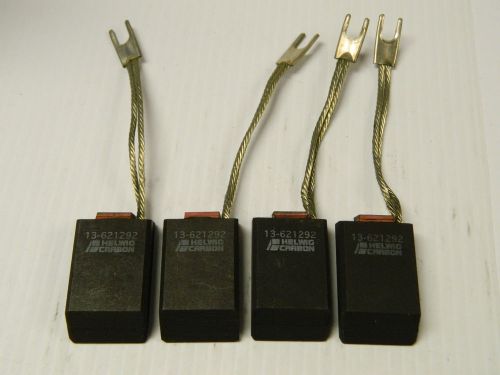NEW LOT OF 4 HELWIG CARBON MOTOR BRUSH 13-621292 2-1/8&#034;L 1-1/4&#034;W 5/8&#034;TH