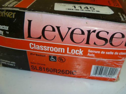 Parker Leverse Classroom lock SL8160R26DIC satin chrome NIB FREE SHIP W/BIN