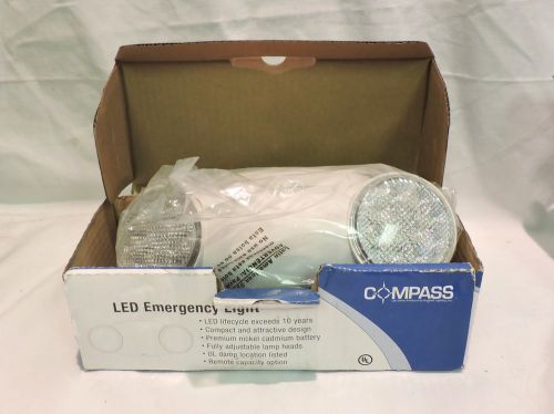 New compass cu2 hubbell lighting led 2 head emergency light for sale