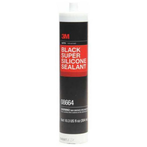 3M (08664) Black Super Silicone Seal, 08664, 1/10 gallon cartridge