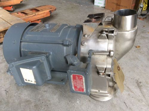 Alfa laval triclover ?  3&#034; centrifugal lobe blending mixing pump 3 hp nos $1999 for sale