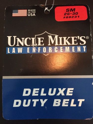 Uncle Mike&#039;s 88231 Lightweight Nylon Web Deluxe Duty Belt Small 26-30&#034; Black New