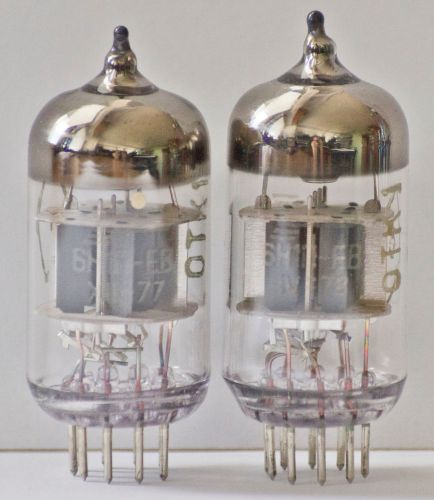 6N1P-EV / 6N1P /6N1 NOS perfectly matched PAIR tubes 1970&#039;s