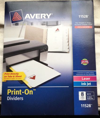Avery 8-Tab Print-On Index Dividers - 11528