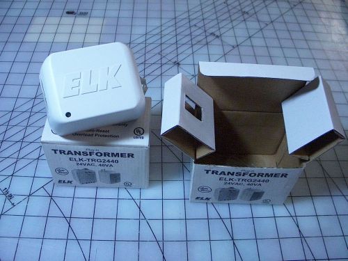 TWO  (2) ELK 24VAC PLUGIN TRANSFORMERS NEW IN BOX-TRG2440