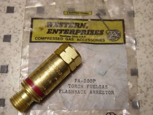 Western Enterprises FA200P Torch Oxygen Flash Back Arrestor Compressed Gas Green
