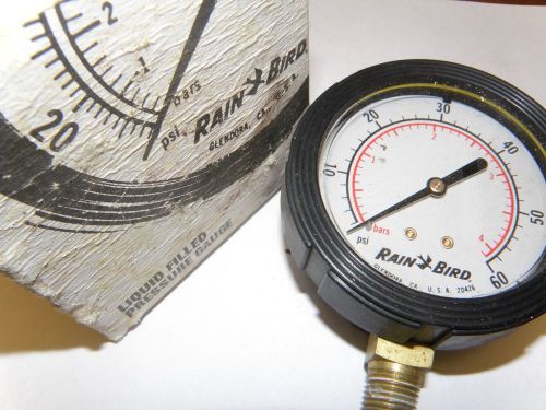 Rain Bird Pressure Gauge 60 PSI~model RBG-L60