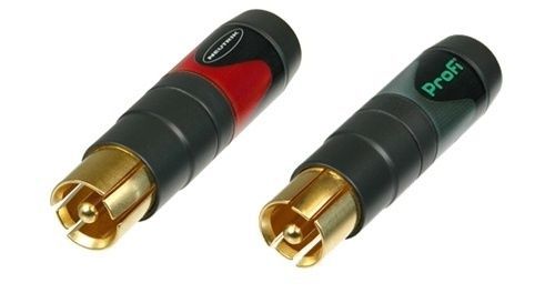 NEUTRIK NF2C-B/2 Pair of professional `Phono Plug`(RCA- CINCH type) Red &amp; Black.