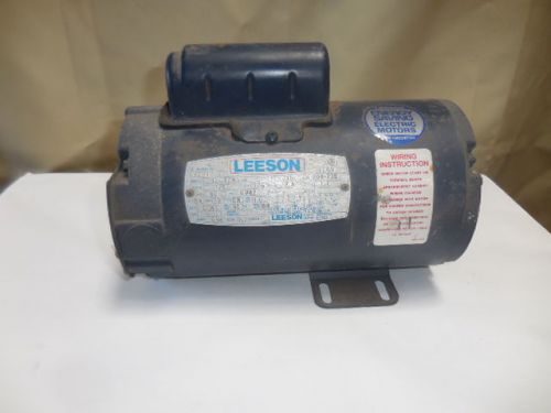 LEESON Motor, 1725RPM, 1/6HP, 115V/208-230V, 60Hz, 1 Phase, Model C42C17NB1A