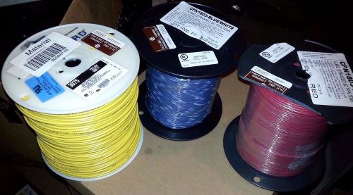 25 FT WIRE 18 AWG STRANDED 600 VOLT. MADE IN USA. 3 COLORS AVAILABLE