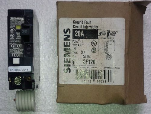 Siemens Arc-Fault Circuit Interrupter  20A Type QPF ,New