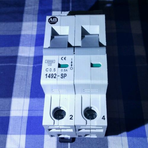 New Allen Bradley 1492-SP2C005 Miniature Circuit Breaker 0.5 Amp 2 Pole *No Box*