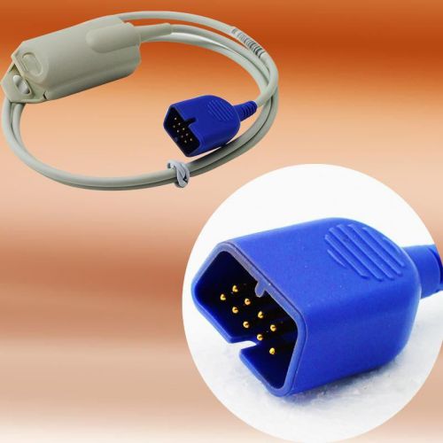 Adult clip spo2 sensor probe p9121a,1m/3feet, 9 pins, fit nihon kohden bsm for sale