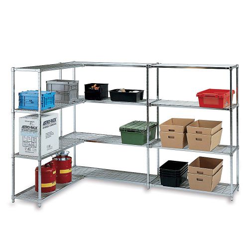RELIUS SOLUTIONS Square-Post Open Wire Shelving - 60x24x72&#034; - Starter Units