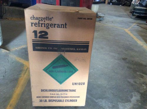 R12 virgin freon r-12 unused refrigerant 30 lb chargette brand for sale
