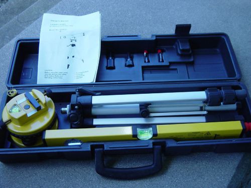 Surveying 16&#034; Aluminum Laser Level With Tripod Leveling Head Carrying Case Kit