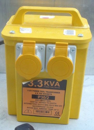 Carroll &amp; meynell 3300/2 twin outlet transformer 3.3 kva c/m33002 for sale
