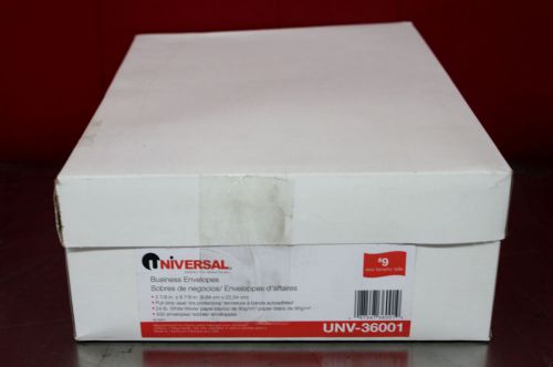 Universal 36001 Pull &amp; Seal Business Envelope #9 White 500/Box