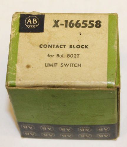 ALLEN BRADLEY Bulletin 802T Limit Switch Contact Block  X 166558