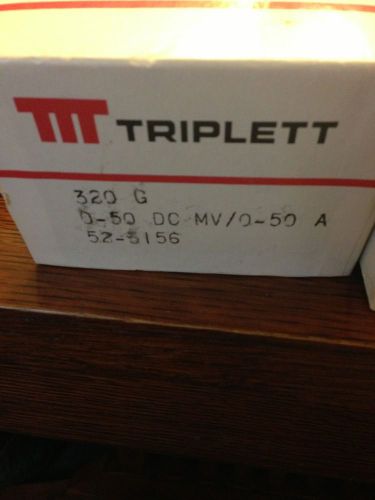 Triplett 320-G DC Meter. Dc Mv 0-50.  52 5156