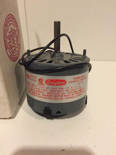 Dayton Shaded Pole Motor - HVAC - 1/40 HP -1550 RPM - 115V - 5/16 Shaft # 3M543A