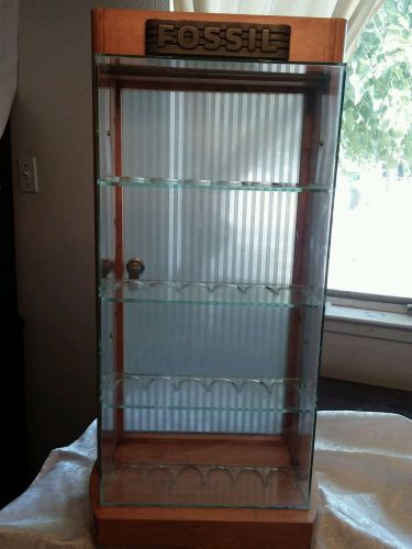 Fossil hard plastic lucite/acrylic shelf  watch store display case for sale