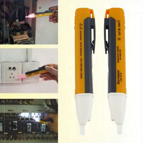 LED Light AC Electric Voltage Tester Volt Alert Pen Detector Sensor 90~1000V FE