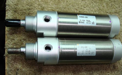 SCM NCMB200-0300 PNEUMATIC CYLINDERS STAINLESS STEEL A PAIR (2)a