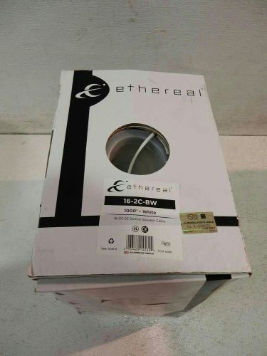 Ethereal 16-2c-bw 16-2c 65 strand oxygen-free speaker cable, white,1000ft box for sale