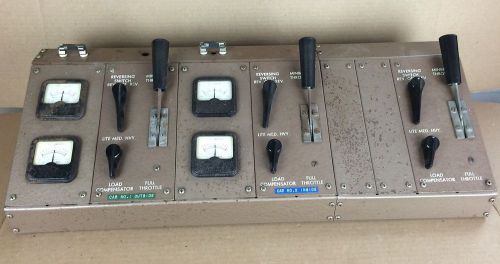 Vintage Leyghton-Paige Corp Steampunk Electrical Control Panel w/ Meters
