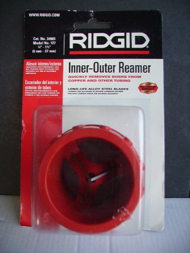 RIDGID Model 127 / Cat. No 34965 Inner-Outer Reamer  1/4&#034; - 1 1/2&#034; Brand New