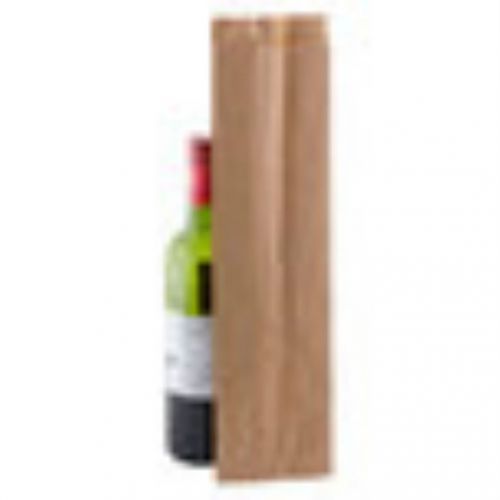 25 pcs wine bottle paper shopping bag brown bag 4 1/2&#034;w x 2 1/2&#034;g x 16&#034;h for sale