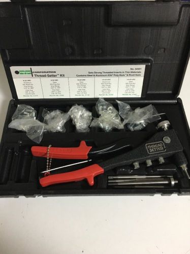 MARSON THREAD-SETTER TOOL KIT - ALUMINUM KIT - 6-32, 8-32, 10-24, 10-32. 34501