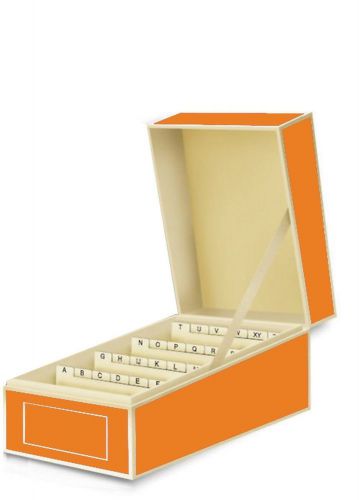 Semikolon Business Card File Box Dividers A to Z Orange (3230016)
