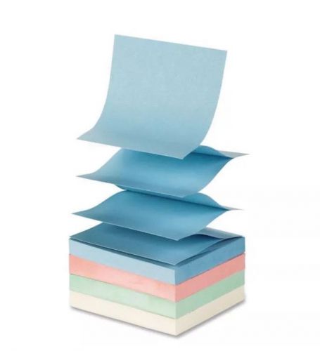Sparco Premium Pop Up Adhesive Notes Pastel Colors 3x3 24 Pads