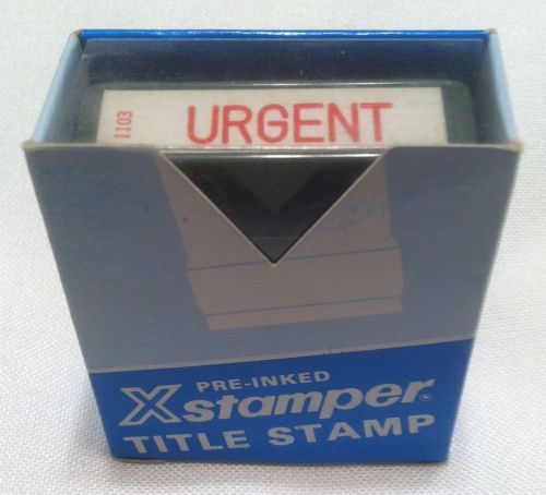 Xstamper Pre-Inked - Re-Inkable Title Stamp - URGENT