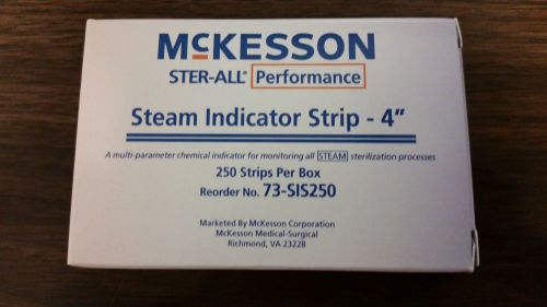 McKesson 4 Inch Steam Indicator Strips 250 Count Monitoring Steam Sterilizers