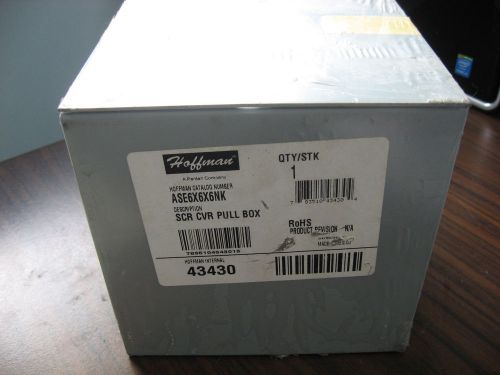 New Hoffman ASE6X6X6NK Screw Cover Pull Box (6 x 6 x 6)