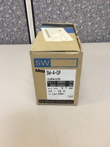 Fuji Electric SW-4-0P Magnetic Switch With Overload Relay. SC-4-0 &amp; TR-5-1N NIB