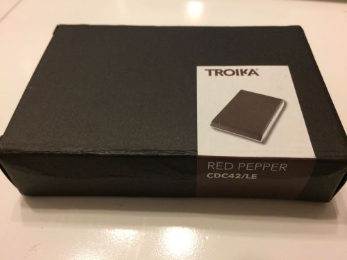 Troika Metal/Leather Business Card Holder