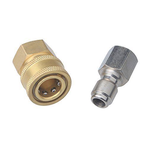 DUSICHIN DUS-238 3/8 Inch Quick Connect Fittings for High Pressure Washer Hose