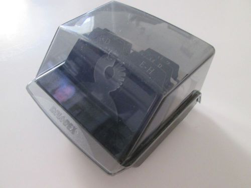 Covered ROLODEX Mini Black Address Card File with Printed Cards - S300C