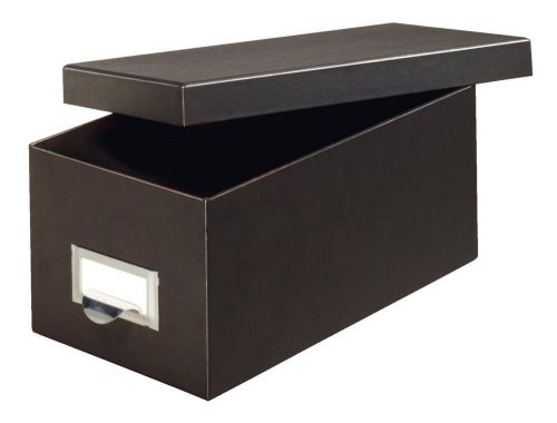 Globe-Weis Fiberboard Index Card Storage Box, 3 x 5 Inches, Solid Black (3X5BLA)