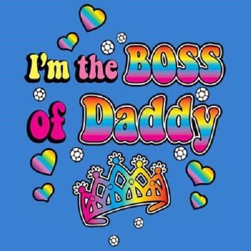 Boss of daddy heat press transfer for t shirt sweatshirt tote quilt fabric 441f for sale