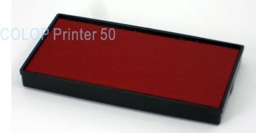 Replacement COLOP Printer 50 INK PAD Self Stamp Black Red Blue Green Purple